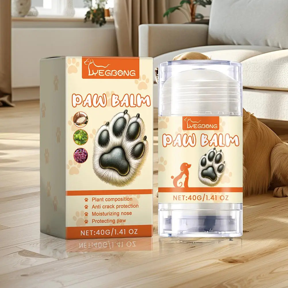 40g Pet Paw Protection Balm Dog Foot Moisturizer Household Pet Paw Balm Pet Cat Foot Care Cream Cleaning Supplies