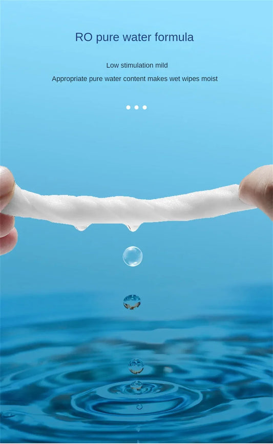 Pet Wipes Ro Pure Water Formula Pet Care Pet Health Care and Cleaning Pet Specific Cleaning Deodorizing Wet Tissue No Wash