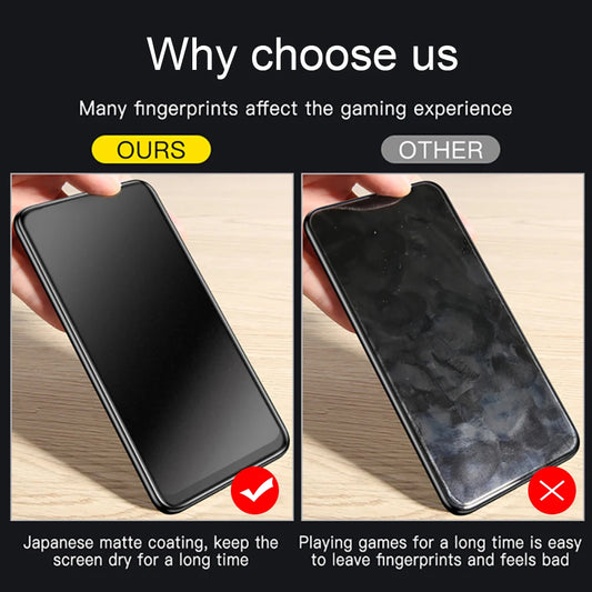 Matte Screen Protector For OPPO A74 5G A73 A58 A57 A97 A54 A17 A17K A16 A16S A15 A15S A94 A95 A93 A78 A77 A9 2020 Tempered Glass