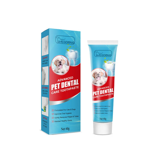 Pet Oral Care Toothpaste–Cleans Tartar&Plaque for Dogs,Freshens Breath&Deodorizes Mouth,Prevents Tartar,Edible for Cats&Dogs