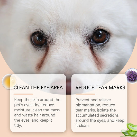 Pet Tears Cleansing Cream, Gentle Cleansing Pet Cat and Dog Tears Care Eye Care Cleansing Cream