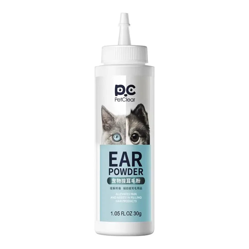 PetClear Pet Ear Hair Removal Powder 30g for Pet Care Ear Cleaning And Maintenance