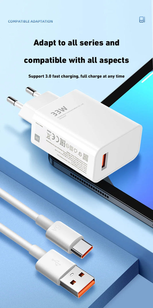 120W EU Plug Charger Ultra Fast Charger QC 5.0 Type-C Cable 67W 55W 33W Rapid Charging Adapter For iPhone Huawei 2025