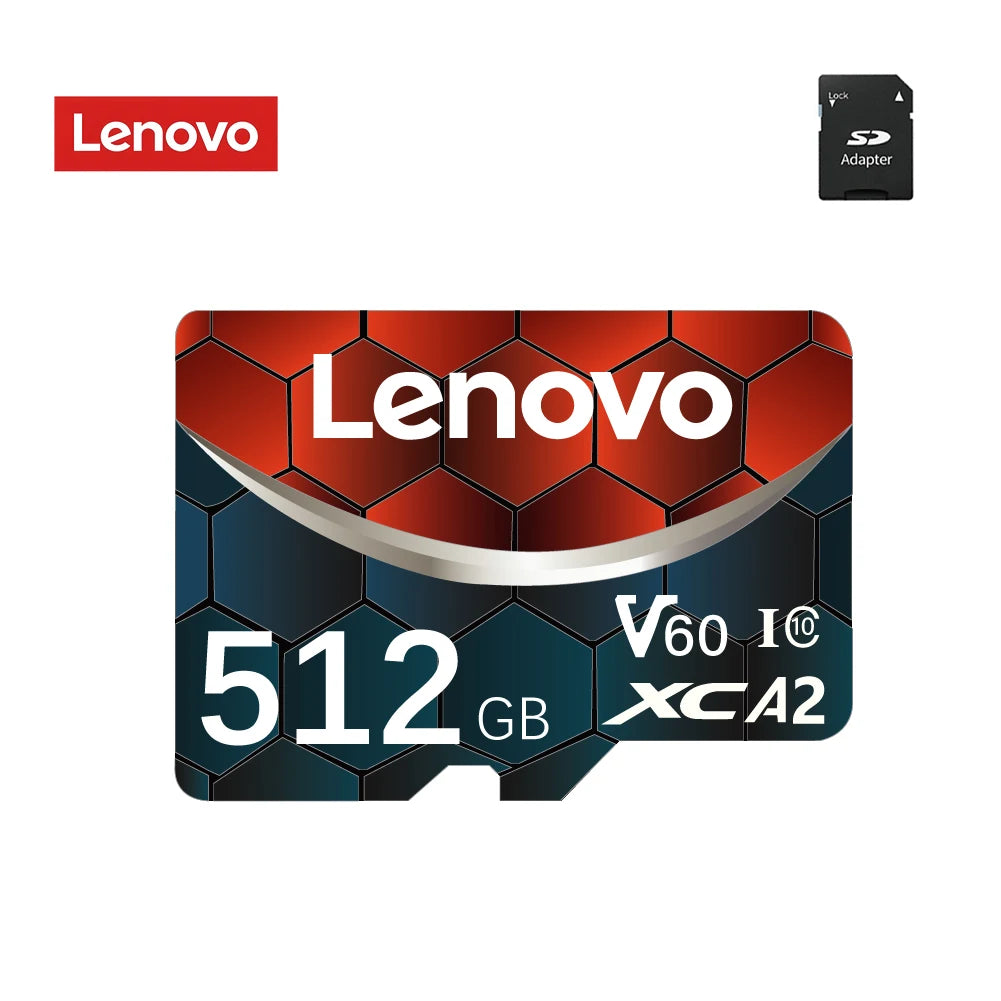 Lenovo 2TB A2 1TB Micro SD Card High Speed Memory Card 512GB 128GB MicroSD U3 TF Flash Card for Xiaomi Phone Camera table PC
