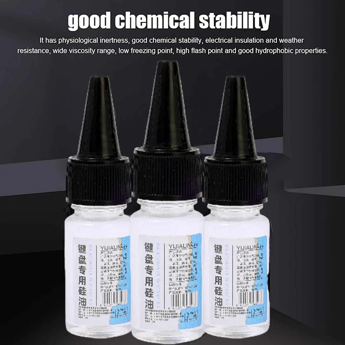4 in 1 Mechanical Keyboard Lubricant Grease Oil for Axes Mechanical Friction Lubrication Kit with Brush Keycap Puller Set