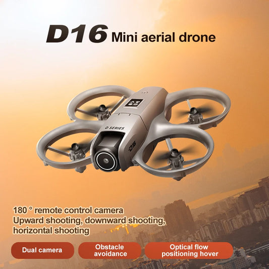 Xiaomi D16 Mini Drone 8K HD-VR Dual-camera 180 ° ESC Optical Flow obstacle avoidance Motor Drone UAV Remote Control Quadcopter