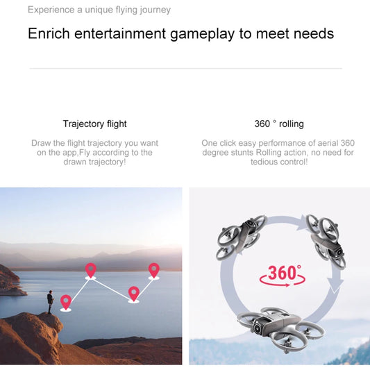 Xiaomi D16 Mini Drone 8K HD-VR Dual-camera 180 ° ESC Optical Flow obstacle avoidance Motor Drone UAV Remote Control Quadcopter