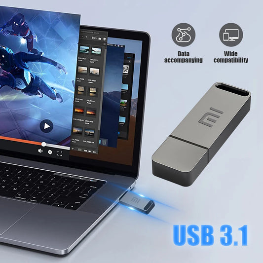 Original Xiaomi Pen Drive 2 TB USB 3.0 Flash Metal Drive 1TB Large Capacity High Speed Transmission Storage Waterproof Storage