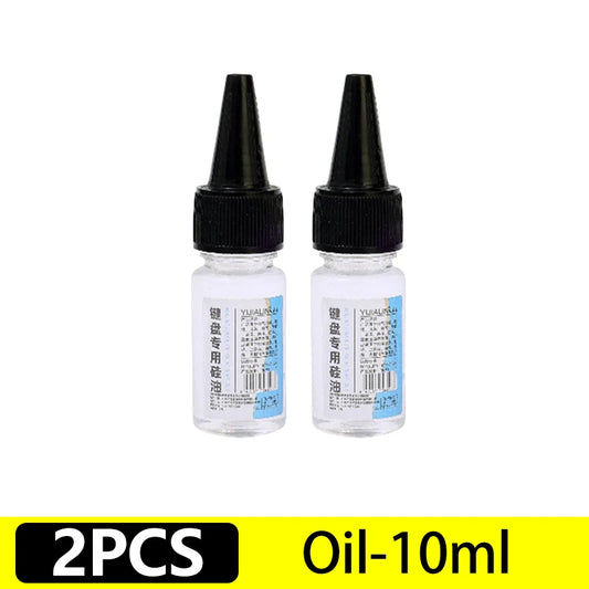 4 in 1 Mechanical Keyboard Lubricant Grease Oil for Axes Mechanical Friction Lubrication Kit with Brush Keycap Puller Set