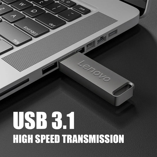 Lenovo Metal 64TB U Disk Flash Drive USB 3.0 High Speed File Transfer 16TB 8TB Ultra-large Capacity Waterproof Mechanical Style