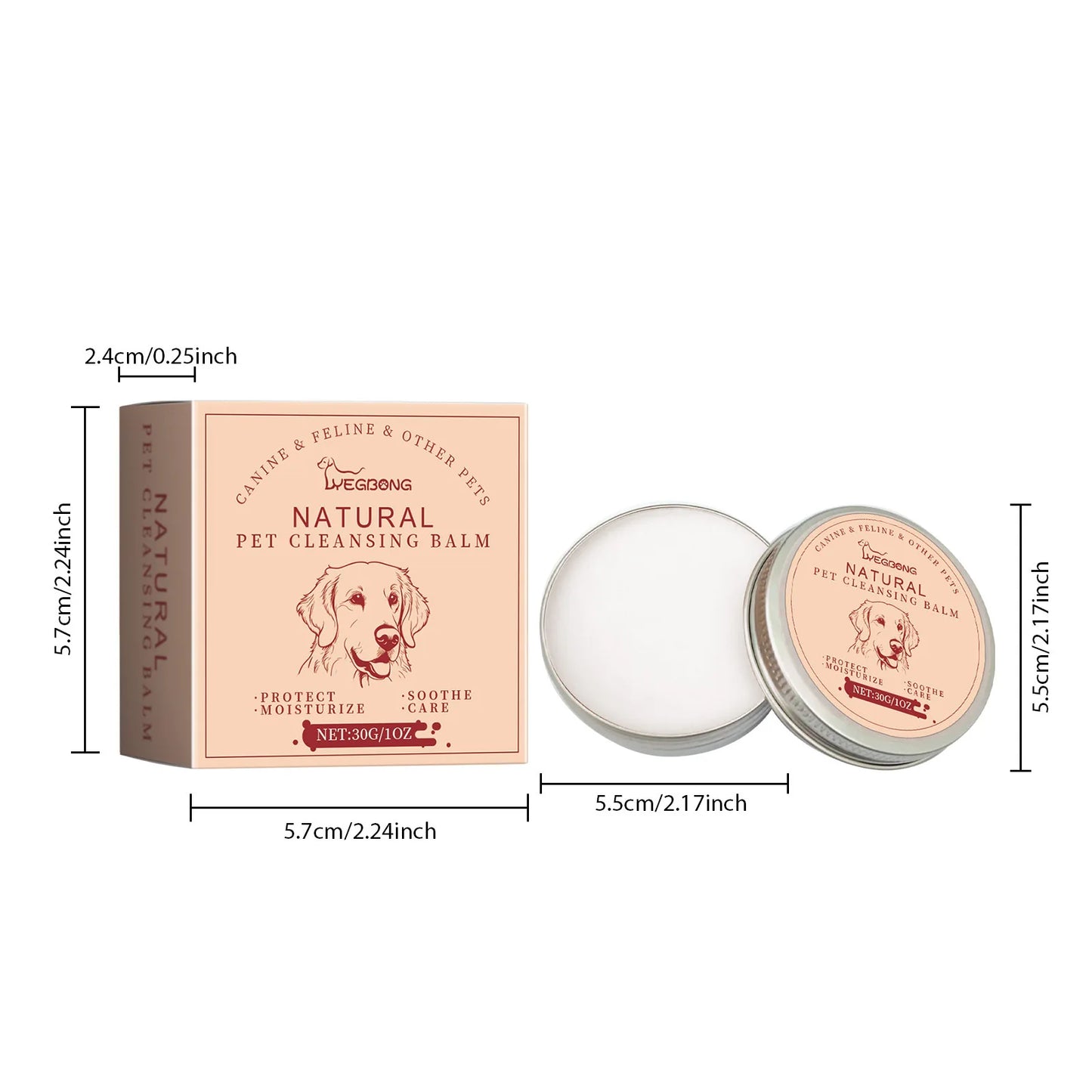 Pet Tears Cleansing Cream, Gentle Cleansing Pet Cat and Dog Tears Care Eye Care Cleansing Cream