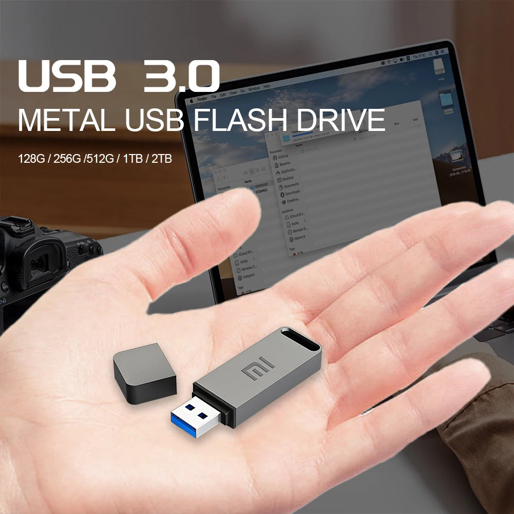 Original Xiaomi Pen Drive 2 TB USB 3.0 Flash Metal Drive 1TB Large Capacity High Speed Transmission Storage Waterproof Storage