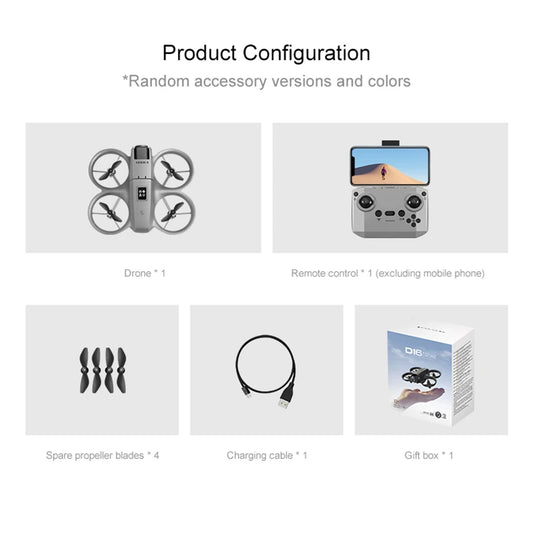 Xiaomi D16 Mini Drone 8K HD-VR Dual-camera 180 ° ESC Optical Flow obstacle avoidance Motor Drone UAV Remote Control Quadcopter