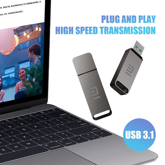 Original Xiaomi Pen Drive 2 TB USB 3.0 Flash Metal Drive 1TB Large Capacity High Speed Transmission Storage Waterproof Storage