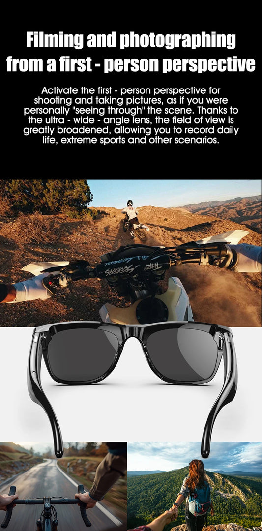 4K AI Smart Photochromic Glasses Multifunction Camera Bluetooth Call Voice Assistant Music Player Translate Glasses For Xiaomi