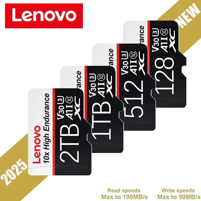Lenovo 2TB Memory  Card 1TB 512GB SD Card 256GB Ultra-fast Transfer Micro TF SD Card 128GB Cartao De Memoria For Phone PC