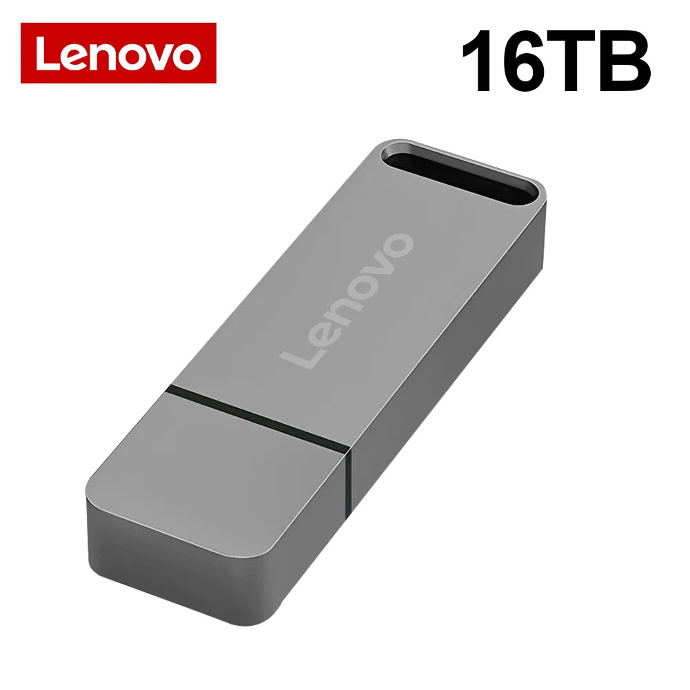Lenovo Metal 64TB U Disk Flash Drive USB 3.0 High Speed File Transfer 16TB 8TB Ultra-large Capacity Waterproof Mechanical Style