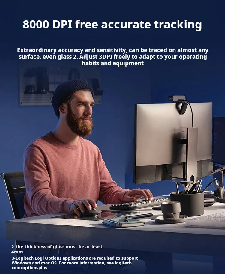 Logitech MX Master 3S Wireless Bluetooth Mouse Business Office Softtone Mouse Ergonomic Business Office Mouse