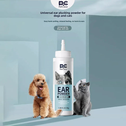 PetClear Pet Ear Hair Removal Powder 30g for Pet Care Ear Cleaning And Maintenance
