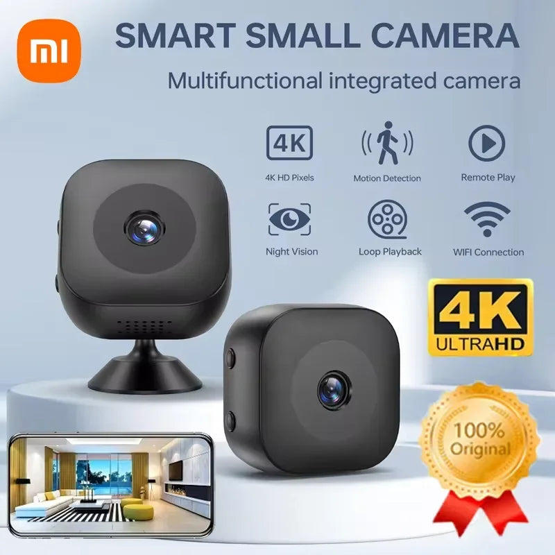 Xiaomi Mini Camera WiFi IP/AP 4K Remote Monitoring Mobile Detection Camcorder Portable Smart Home Surveillance Security Camera