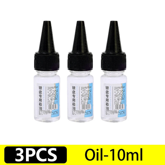 4 in 1 Mechanical Keyboard Lubricant Grease Oil for Axes Mechanical Friction Lubrication Kit with Brush Keycap Puller Set