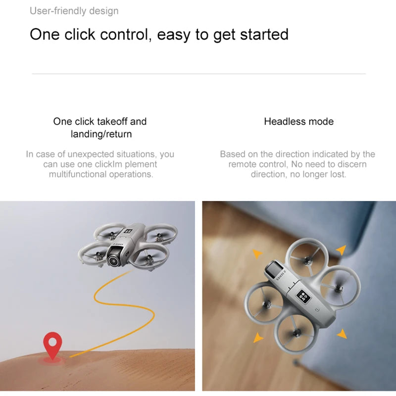 Xiaomi D16 Mini Drone 8K HD-VR Dual-camera 180 ° ESC Optical Flow obstacle avoidance Motor Drone UAV Remote Control Quadcopter