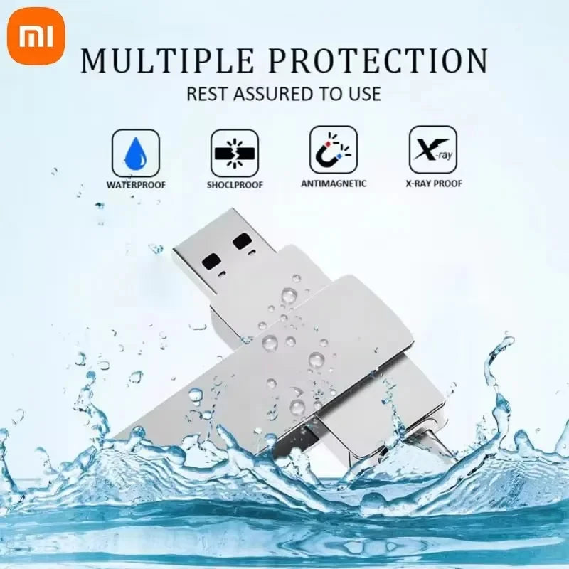 Xiaomi USB 3.2 16TB USB Flash Drive Memory Type-c 2-In-1 8TB 16TB OTG Pendrive 4TB High Speed Flash Disk 2TB For Computer Laptop
