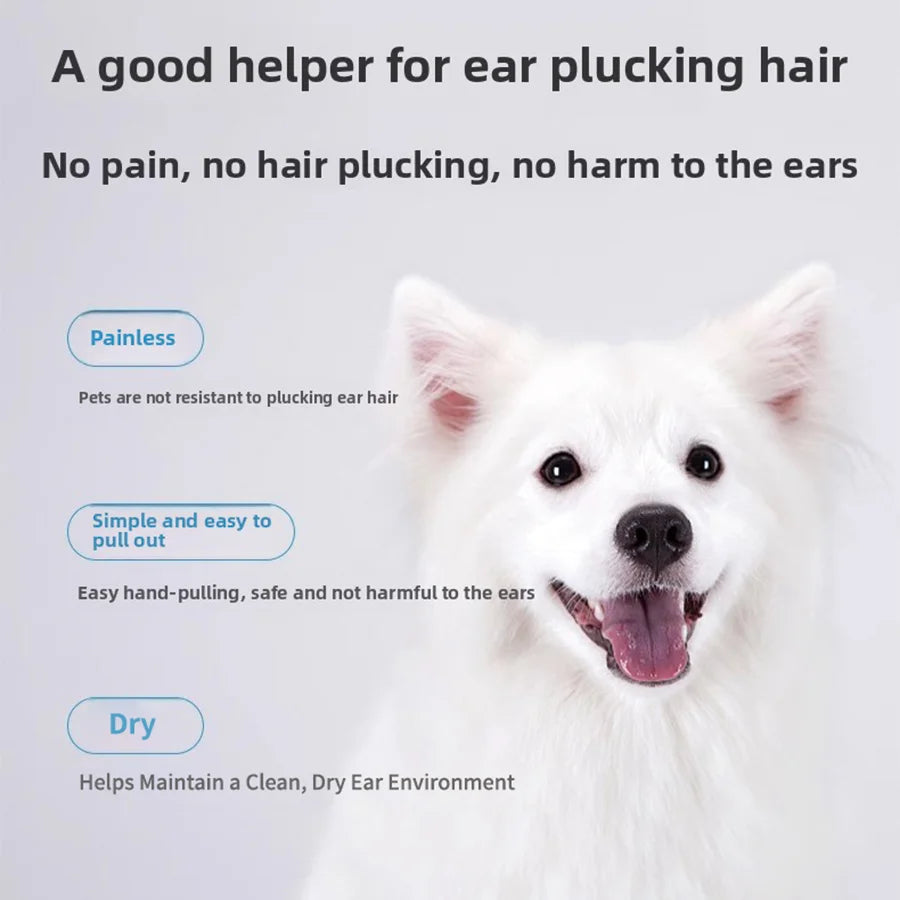 PetClear Pet Ear Hair Removal Powder 30g for Pet Care Ear Cleaning And Maintenance