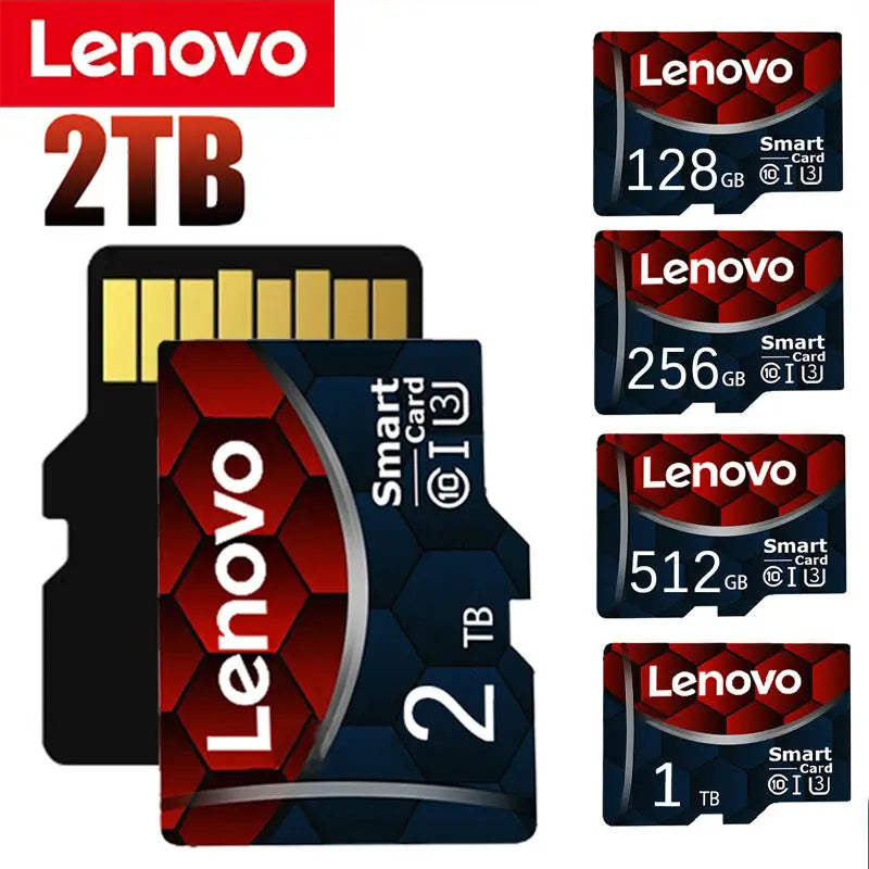 Lenovo 2TB A2 1TB Micro SD Card High Speed Memory Card 512GB 128GB MicroSD U3 TF Flash Card for Xiaomi Phone Camera table PC