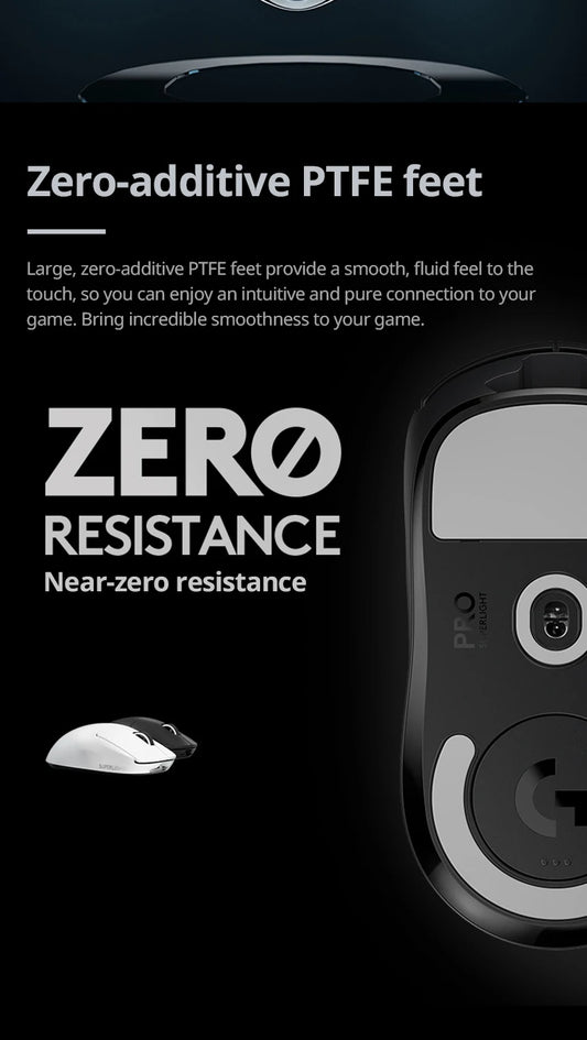 Logitech Gpro Superlight 25600 DPI Wireless Mouse, HERO 25K sensor, Tri-Mode Connection 2.4GHz/Wired/Bluetooth PC Gaming Mouse