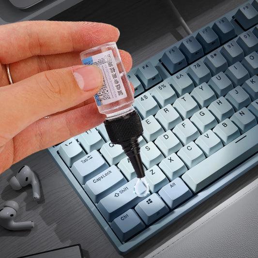 4 in 1 Mechanical Keyboard Lubricant Grease Oil for Axes Mechanical Friction Lubrication Kit with Brush Keycap Puller Set