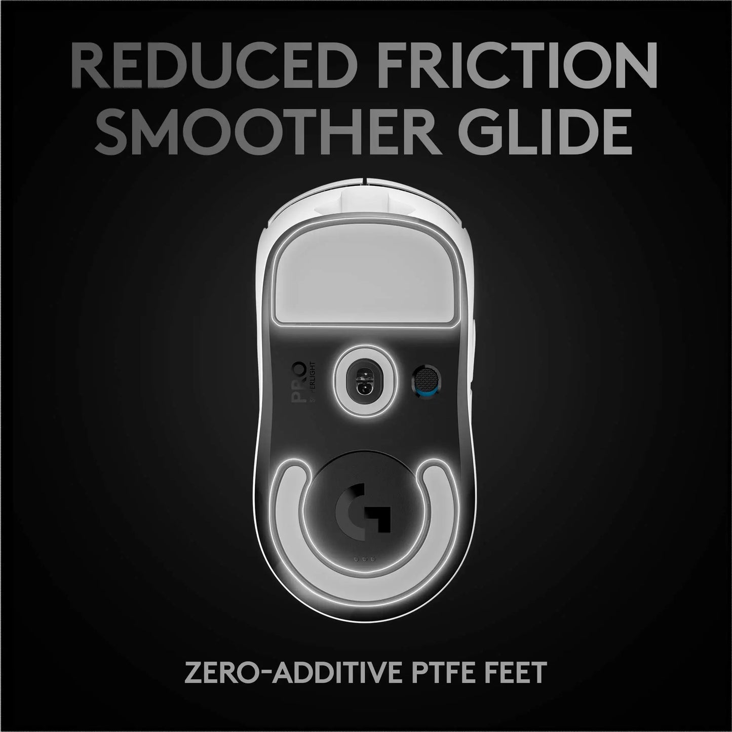 Logitech Gpro Superlight 25600 DPI Wireless Mouse, HERO 25K sensor, Tri-Mode Connection 2.4GHz/Wired/Bluetooth PC Gaming Mouse