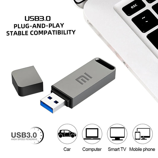 Original Xiaomi Pen Drive 2 TB USB 3.0 Flash Metal Drive 1TB Large Capacity High Speed Transmission Storage Waterproof Storage