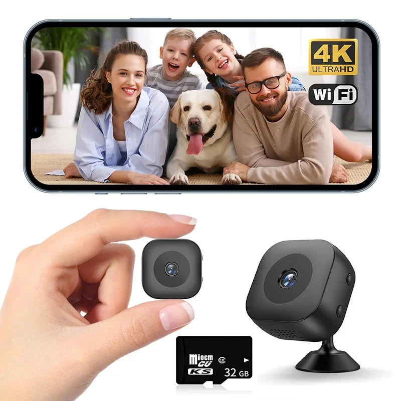 Xiaomi Mini Camera WiFi IP/AP 4K Remote Monitoring Mobile Detection Camcorder Portable Smart Home Surveillance Security Camera