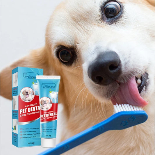 Pet Oral Care Toothpaste for Dogs and Cats Fresh Breath CleanTeeth Tartar Plaque Removal Edible Safe Dental Health Care Supplies
