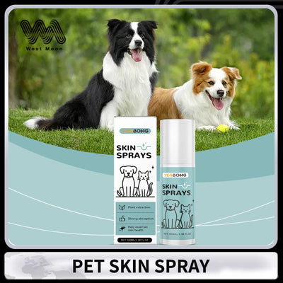Pet Skin Care Spray Relieve Itching Reduce Redness Antipruritic Improve Dryness Long Lasting Moisturizing Suitable for Cats Dog