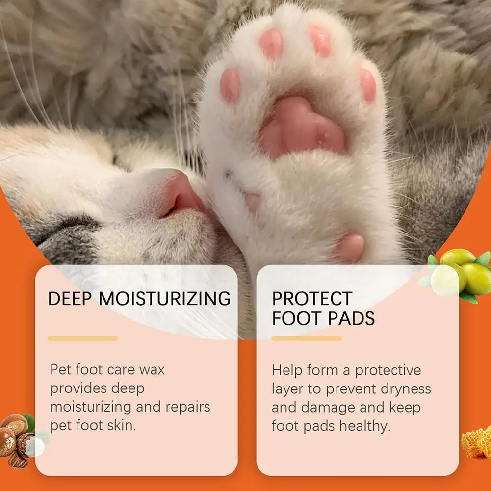 40g Pet Paw Protection Balm Dog Foot Moisturizer Household Pet Paw Balm Pet Cat Foot Care Cream Cleaning Supplies