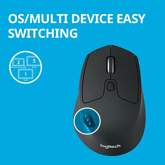 Logitech M720 Bluetooth Wireless Mouse Union Dual Mode Multi-Device Office Efficient Comfortable Mouse For Laptop Accessoires