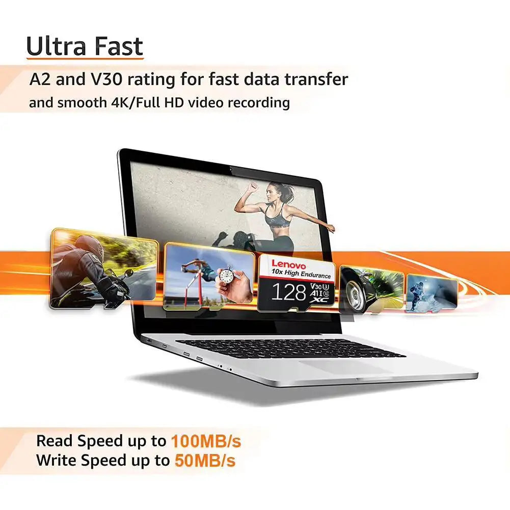 Lenovo 2TB Memory  Card 1TB 512GB SD Card 256GB Ultra-fast Transfer Micro TF SD Card 128GB Cartao De Memoria For Phone PC