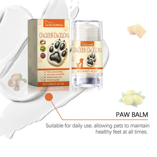 40g Pet Paw Protection Balm Dog Foot Moisturizer Household Pet Paw Balm Pet Cat Foot Care Cream Cleaning Supplies