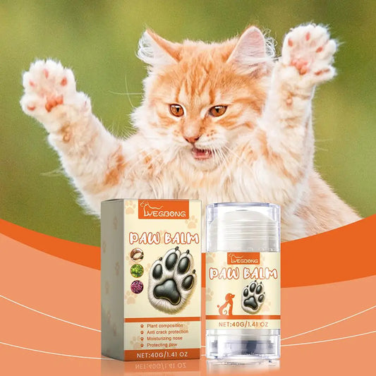 40g Pet Paw Protection Balm Dog Foot Moisturizer Household Pet Paw Balm Pet Cat Foot Care Cream Cleaning Supplies
