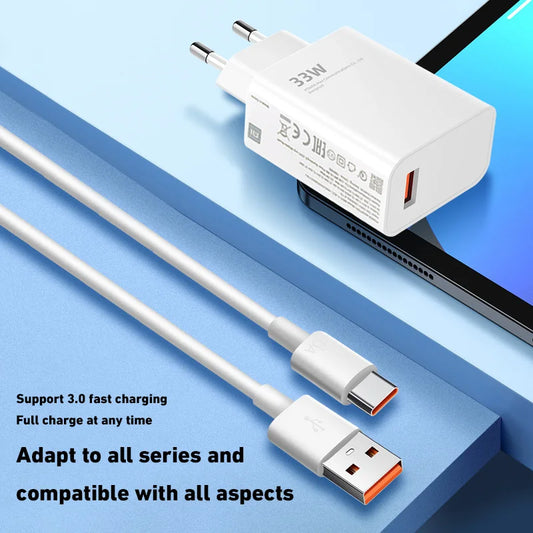 120W EU Plug Charger Ultra Fast Charger QC 5.0 Type-C Cable 67W 55W 33W Rapid Charging Adapter For iPhone Huawei 2025
