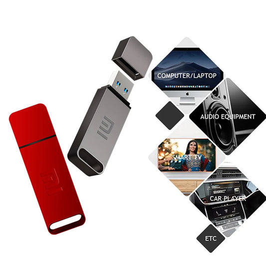 Original Xiaomi Pen Drive 2 TB USB 3.0 Flash Metal Drive 1TB Large Capacity High Speed Transmission Storage Waterproof Storage