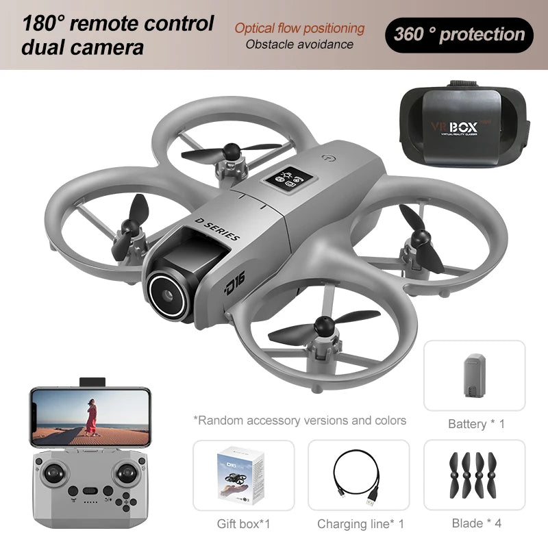 Xiaomi D16 Drone Mini Dual Camera 8K Aerial HD Profesional Helicopter GPS Positioning Avoidance Bushless Motor Drone UAV